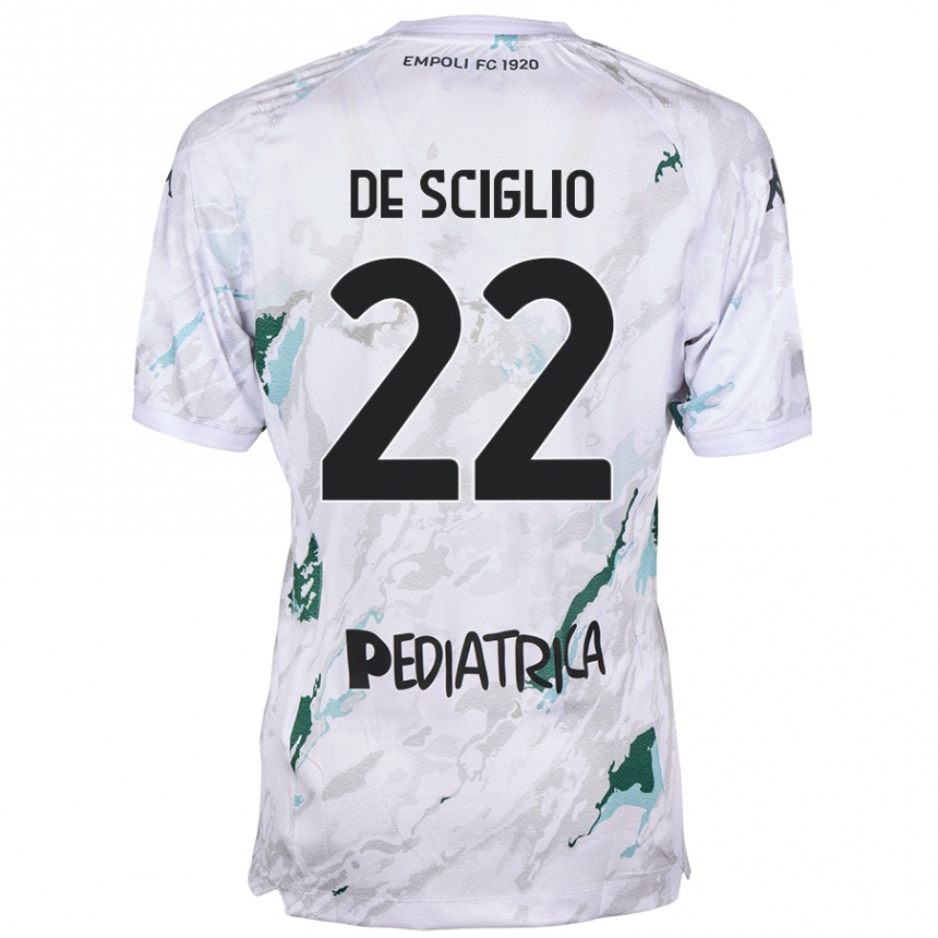 Niño Fútbol Camiseta Mattia De Sciglio #22 Gris 2ª Equipación 2024/25 México