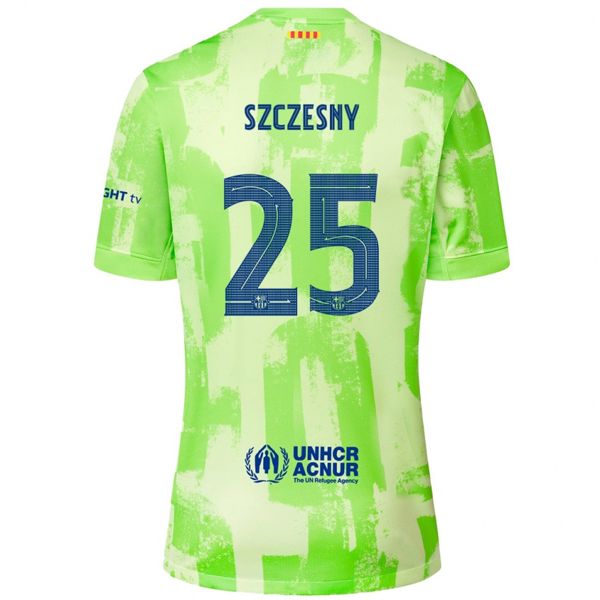 Niño Fútbol Camiseta Wojciech Szczesny #25 Lima Equipación Tercera 2024/25 México