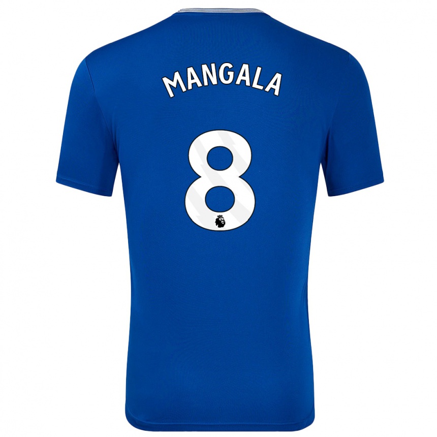 Niño Fútbol Camiseta Orel Mangala #8 Azul Con 1ª Equipación 2024/25 México