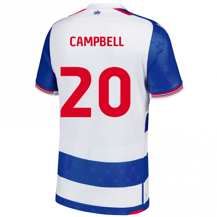 Niño Fútbol Camiseta Chem Campbell #20 Azul Blanco 1ª Equipación 2024/25 México