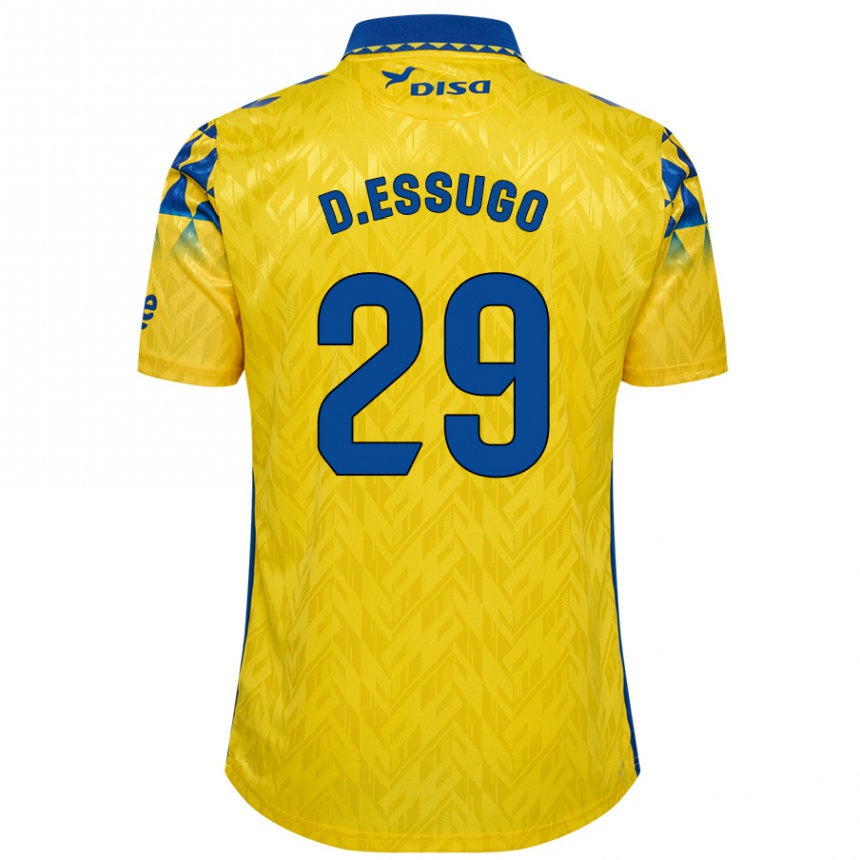 Niño Fútbol Camiseta Dário Essugo #29 Amarillo Azul 1ª Equipación 2024/25 México