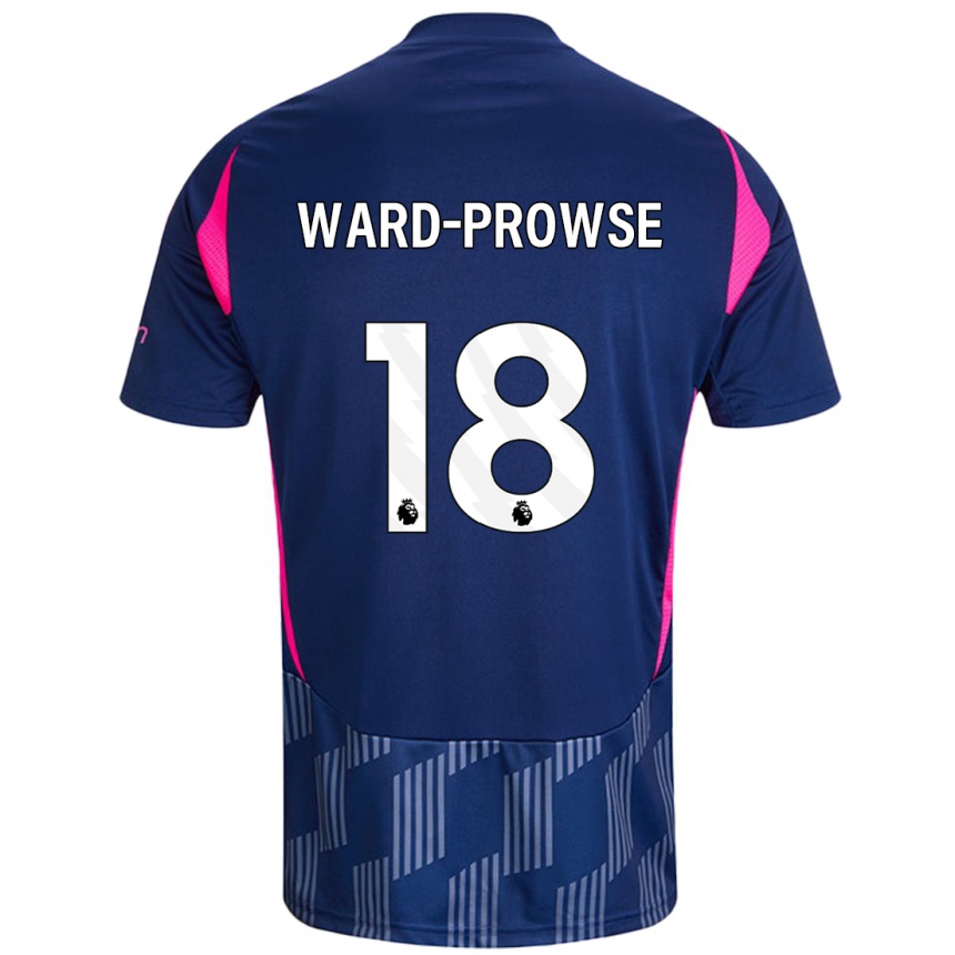 Niño Fútbol Camiseta James Ward-Prowse #18 Azul Real Rosa 2ª Equipación 2024/25 México