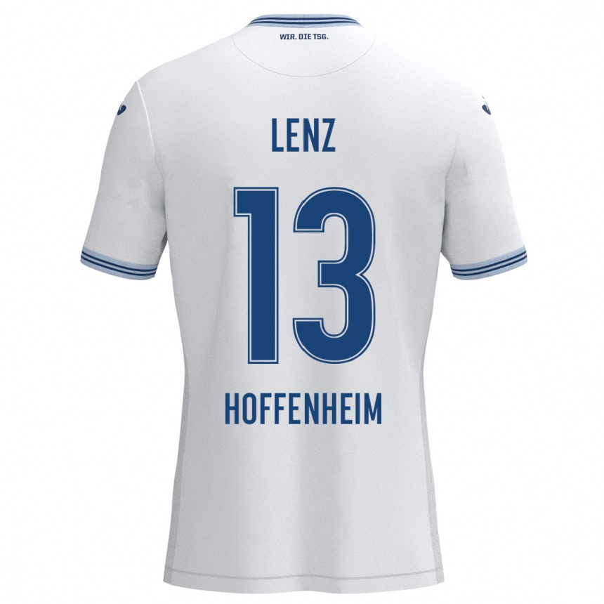 Niño Fútbol Camiseta Christopher Lenz #13 Blanco Azul 2ª Equipación 2024/25 México