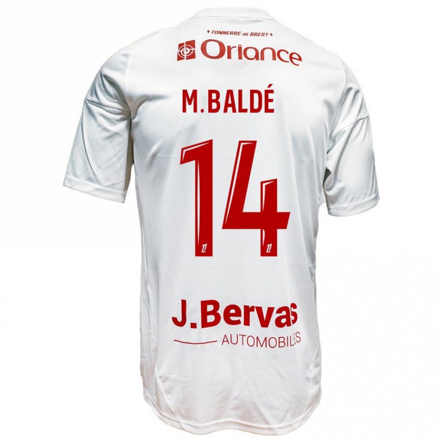 Niño Fútbol Camiseta Mama Baldé #14 Blanco Rojo 2ª Equipación 2024/25 México