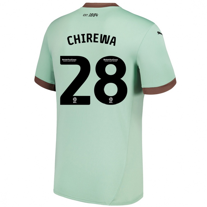 Niño Fútbol Camiseta Tawanda Chirewa #28 Verde Pálido 2ª Equipación 2024/25 México