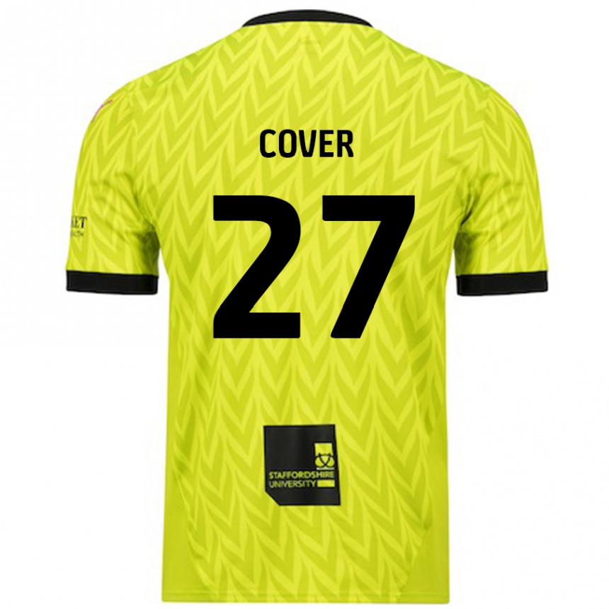 Niño Fútbol Camiseta Brandon Cover #27 Verde Fluorescente 2ª Equipación 2024/25 México