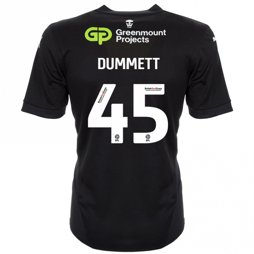 Niño Fútbol Camiseta Paul Dummett #45 Negro 2ª Equipación 2024/25 México