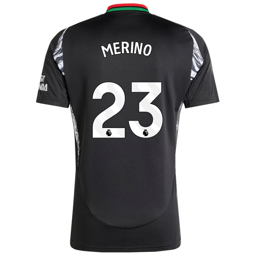 Niño Fútbol Camiseta Mikel Merino #23 Negro 2ª Equipación 2024/25 México