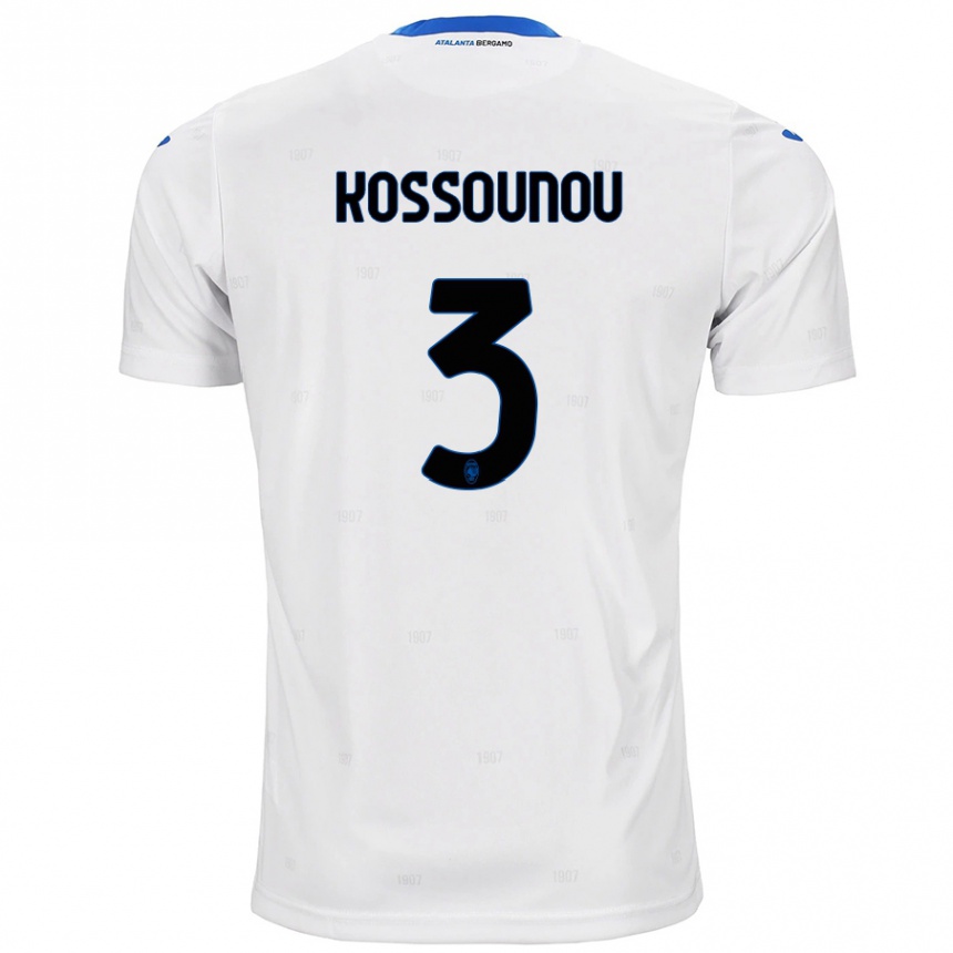 Niño Fútbol Camiseta Odilon Kossounou #3 Blanco 2ª Equipación 2024/25 México