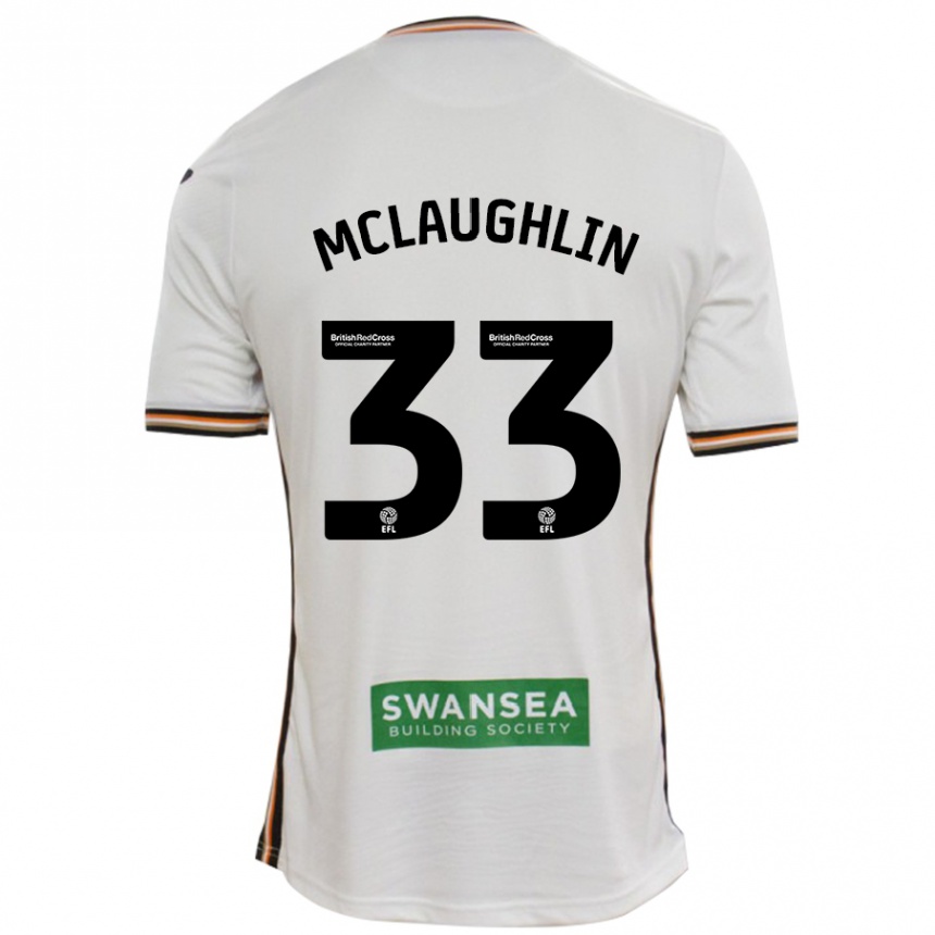 Niño Fútbol Camiseta Jon Mclaughlin #33 Blanco 1ª Equipación 2024/25 México