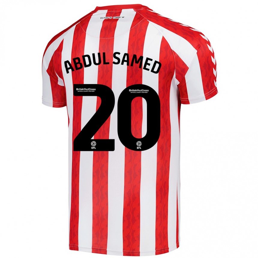 Niño Fútbol Camiseta Salis Abdul Samed #20 Rojo Blanco 1ª Equipación 2024/25 México