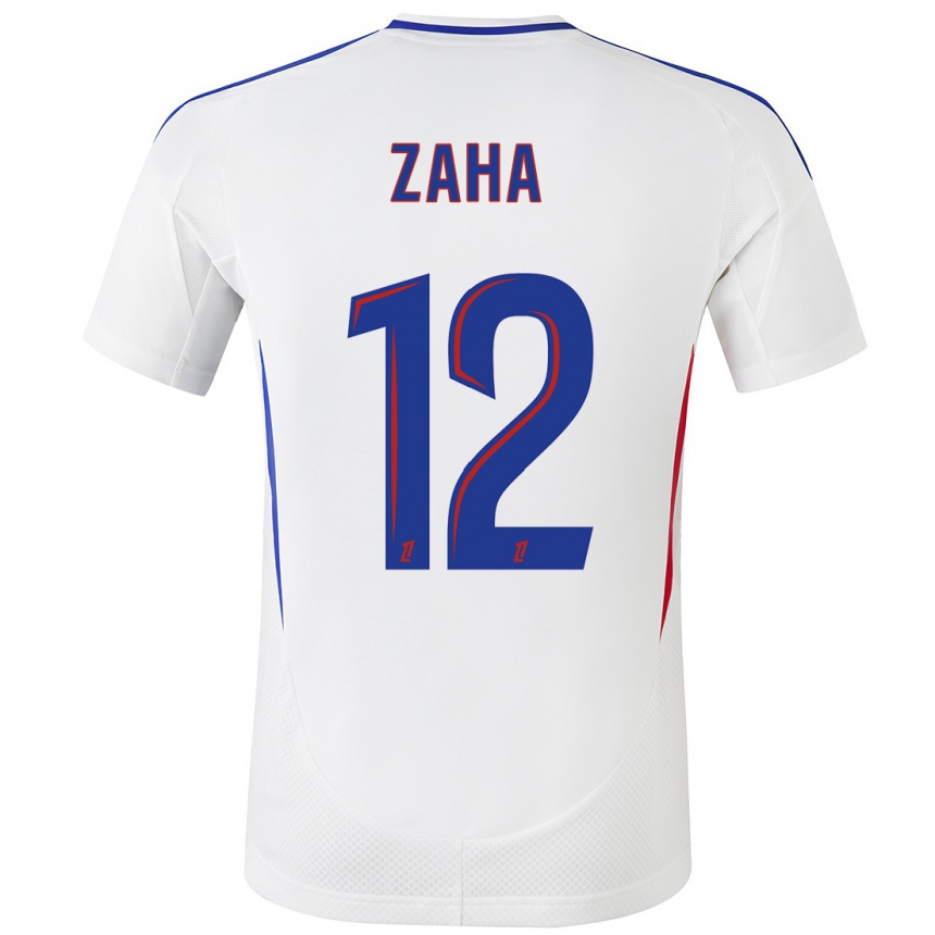 Niño Fútbol Camiseta Wilfried Zaha #12 Blanco Azul 1ª Equipación 2024/25 México