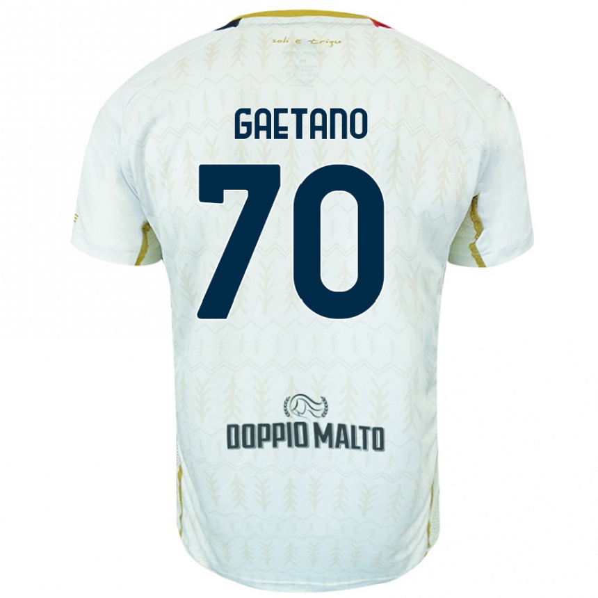 Niño Fútbol Camiseta Gianluca Gaetano #70 Blanco 2ª Equipación 2024/25 México