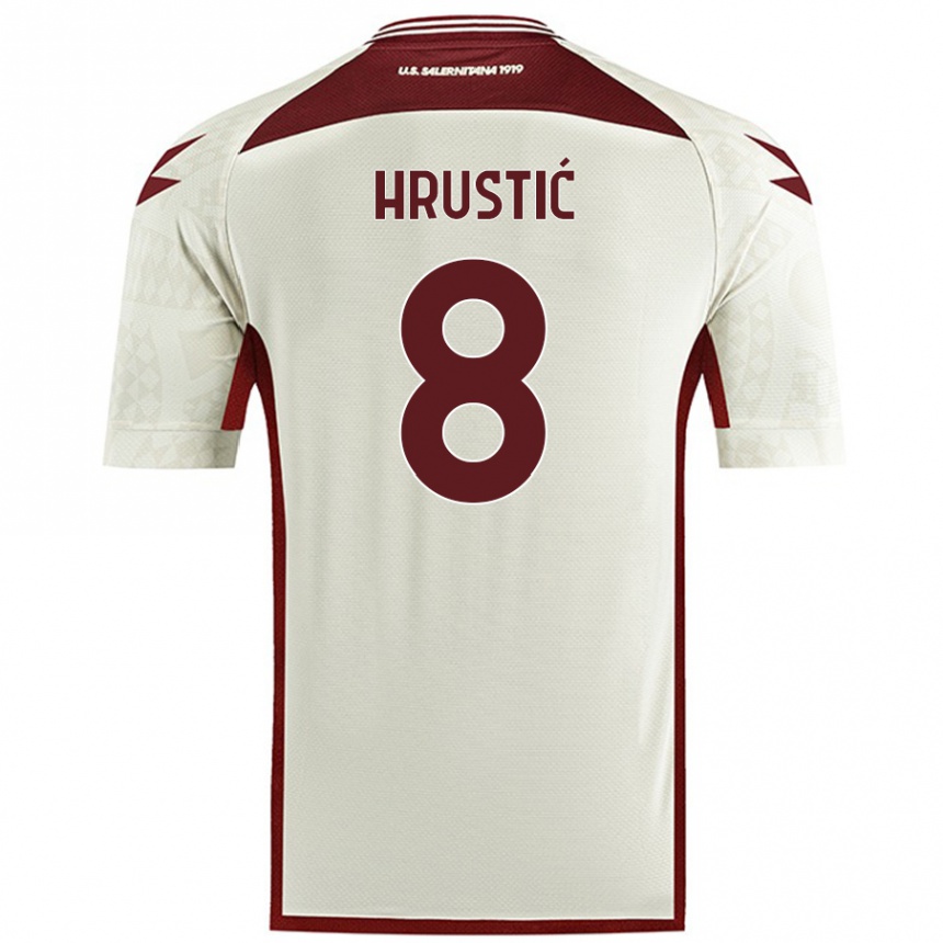 Niño Fútbol Camiseta Ajdin Hrustić #8 Color Crema 2ª Equipación 2024/25 México