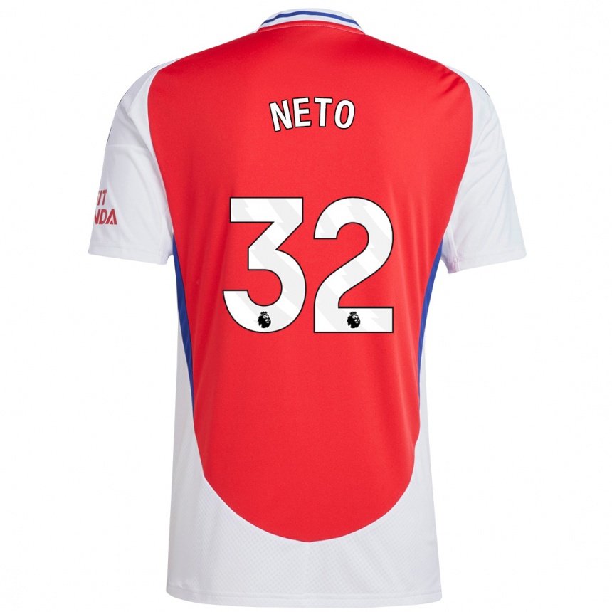 Niño Fútbol Camiseta Neto #32 Rojo Blanco 1ª Equipación 2024/25 México