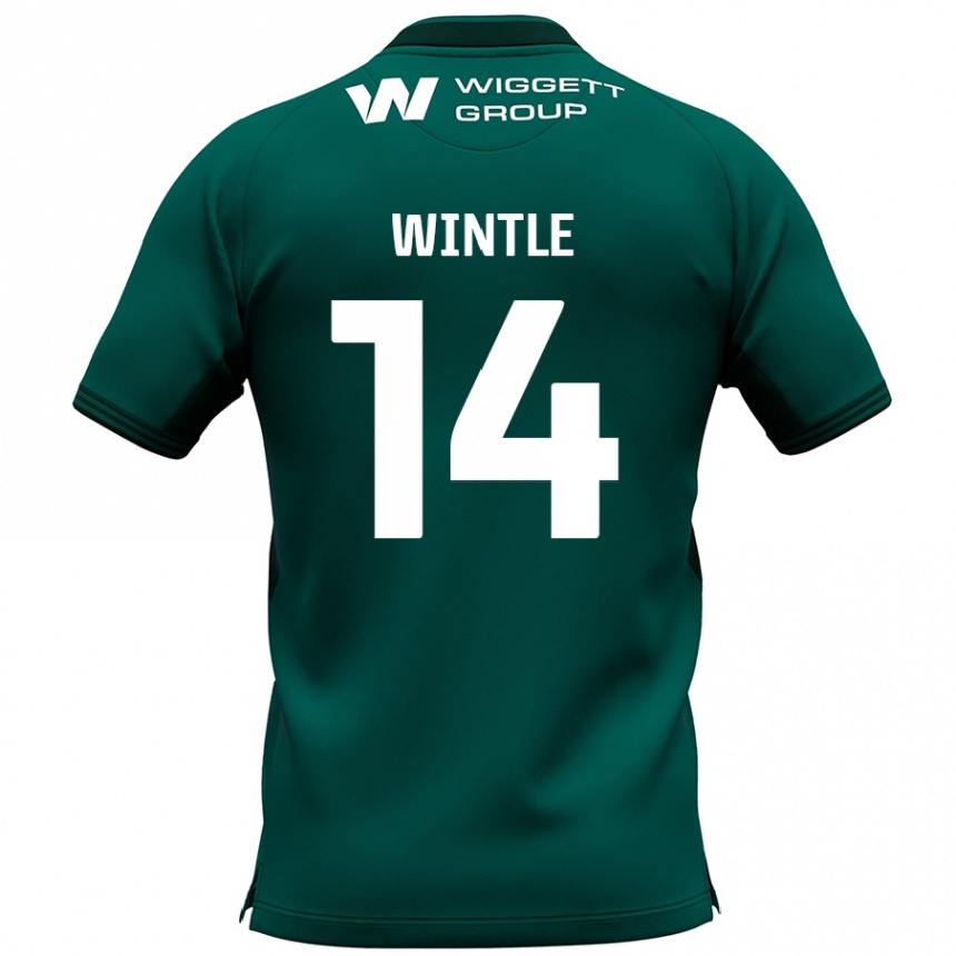 Niño Fútbol Camiseta Ryan Wintle #14 Verde 2ª Equipación 2024/25 México