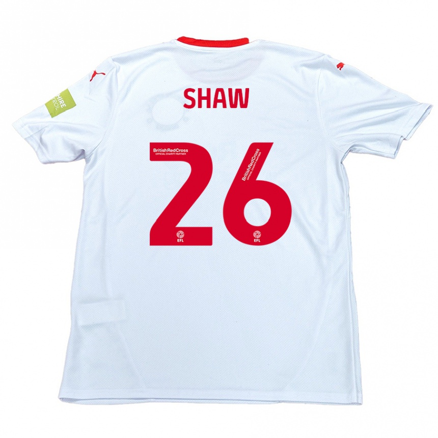 Niño Fútbol Camiseta Liam Shaw #26 Blanco 2ª Equipación 2024/25 México