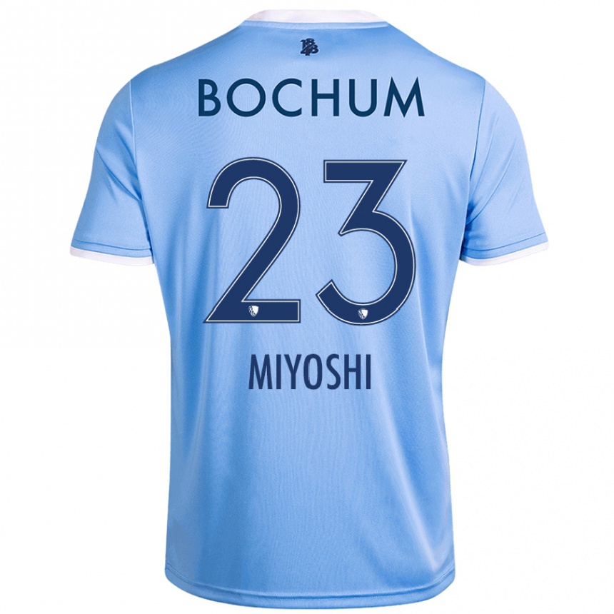 Niño Fútbol Camiseta Koji Miyoshi #23 Azul Cielo 2ª Equipación 2024/25 México