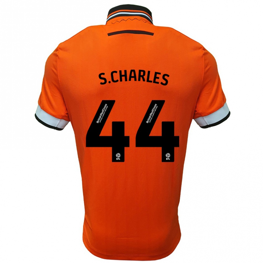 Niño Fútbol Camiseta Shea Charles #44 Naranja Blanco 2ª Equipación 2024/25 México