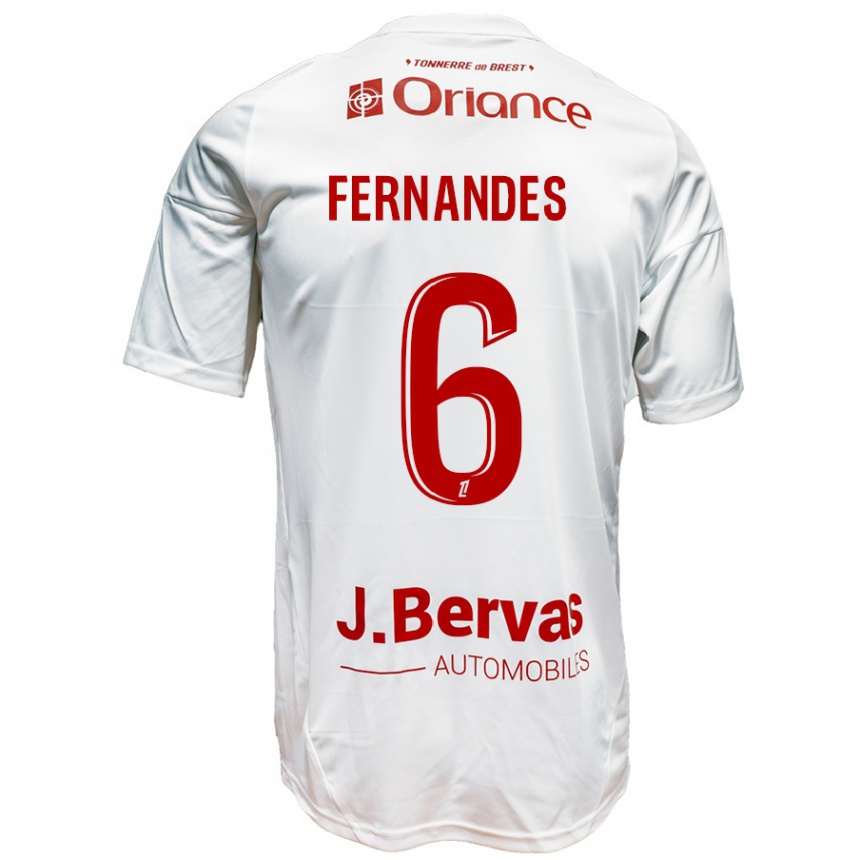 Niño Fútbol Camiseta Edimilson Fernandes #6 Blanco Rojo 2ª Equipación 2024/25 México