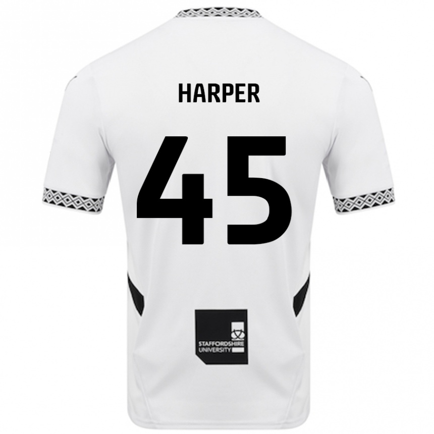 Niño Fútbol Camiseta Rekeem Harper #45 Blanco 1ª Equipación 2024/25 México