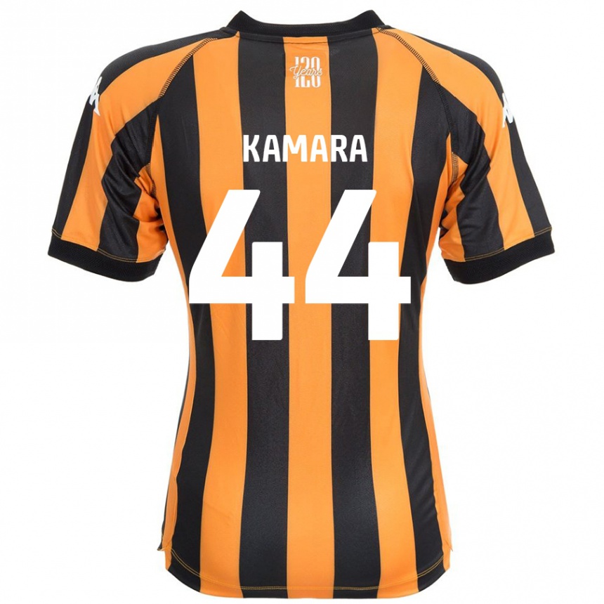 Niño Fútbol Camiseta Abu Kamara #44 Negro Ámbar 1ª Equipación 2024/25 México