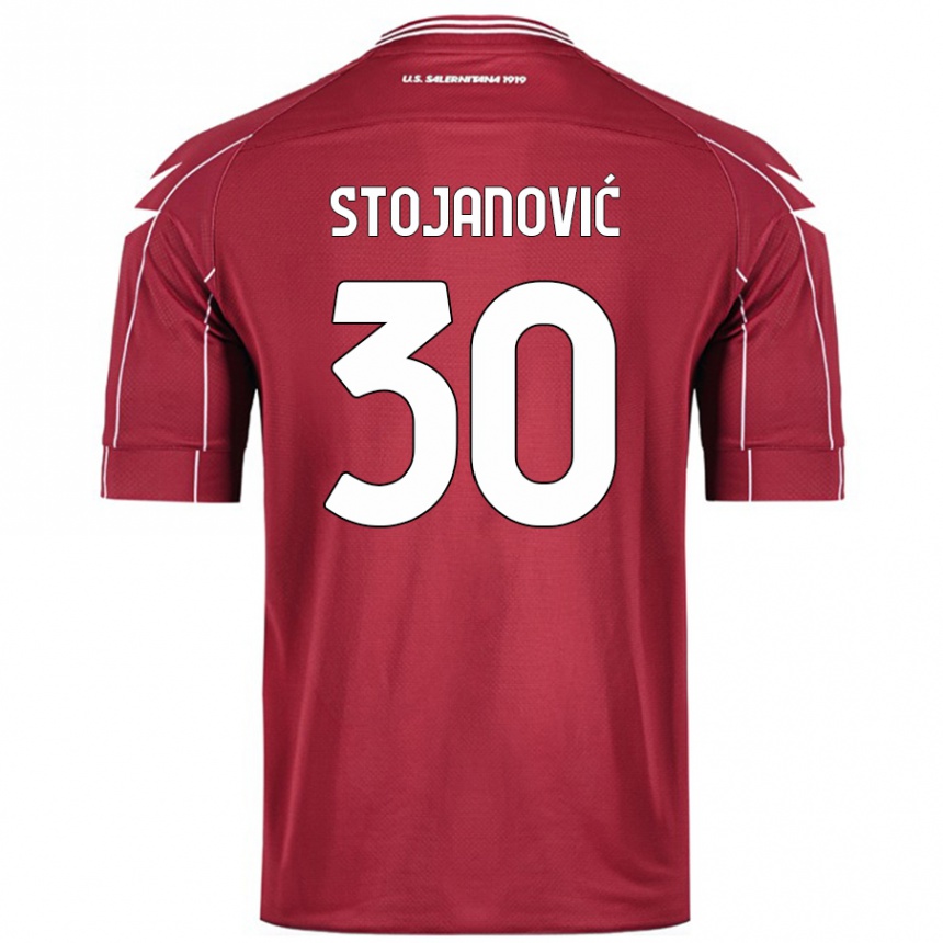 Niño Fútbol Camiseta Petar Stojanović #30 Borgoña 1ª Equipación 2024/25 México