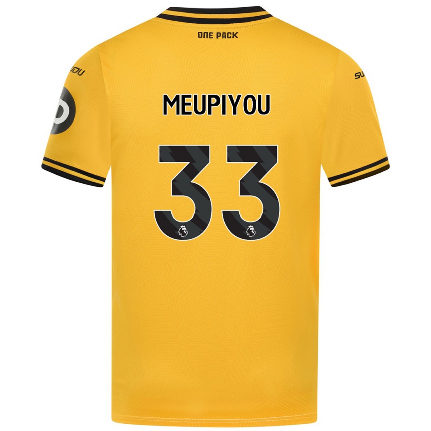 Niño Fútbol Camiseta Bastien Meupiyou #33 Amarillo 1ª Equipación 2024/25 México