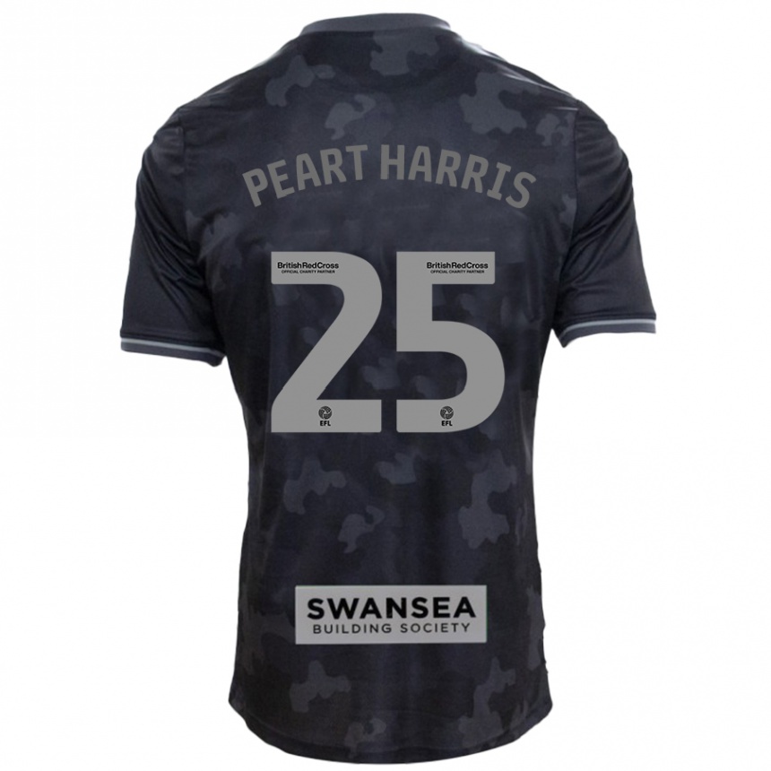 Niño Fútbol Camiseta Myles Peart-Harris #25 Negro 2ª Equipación 2024/25 México