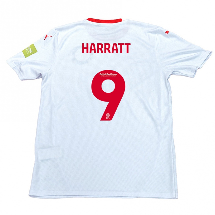 Niño Fútbol Camiseta Kian Harratt #9 Blanco 2ª Equipación 2024/25 México