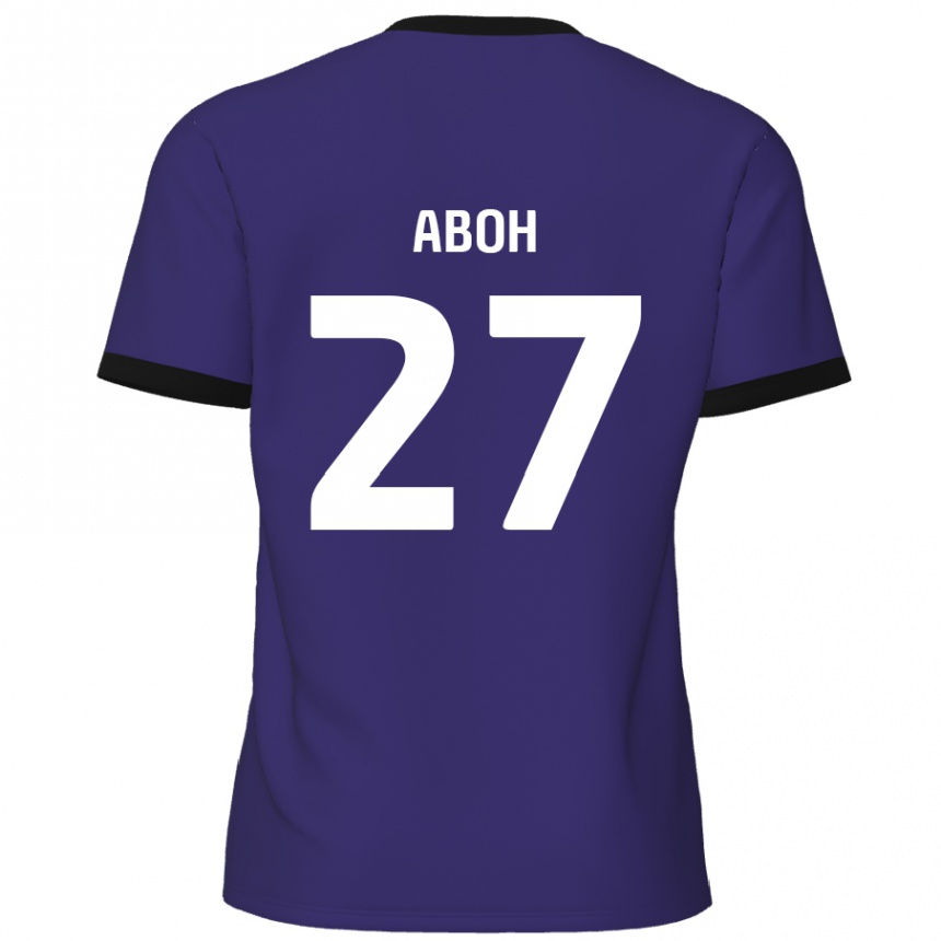 Niño Fútbol Camiseta Ken Aboh #27 Púrpura 2ª Equipación 2024/25 México