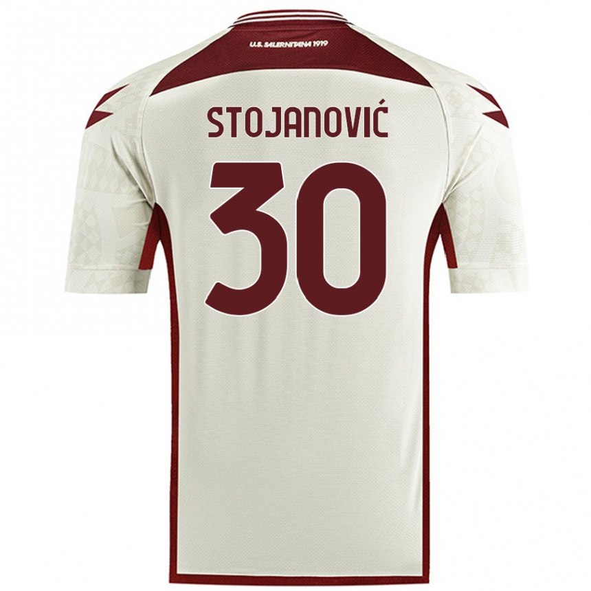 Niño Fútbol Camiseta Petar Stojanović #30 Color Crema 2ª Equipación 2024/25 México