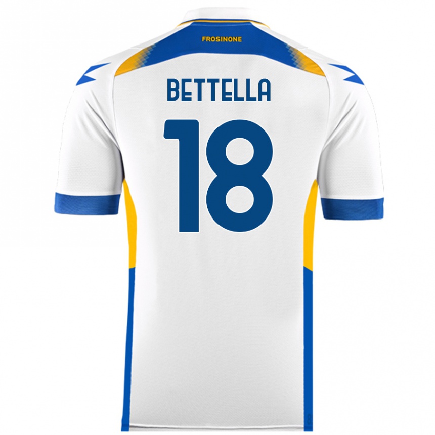 Niño Fútbol Camiseta Davide Bettella #18 Blanco 2ª Equipación 2024/25 México