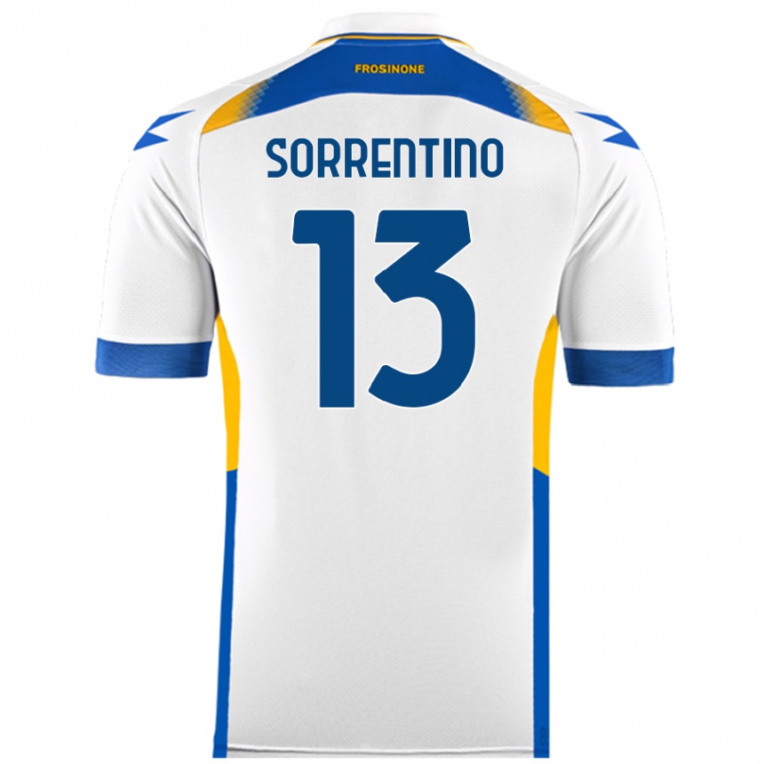 Niño Fútbol Camiseta Alessandro Sorrentino #13 Blanco 2ª Equipación 2024/25 México