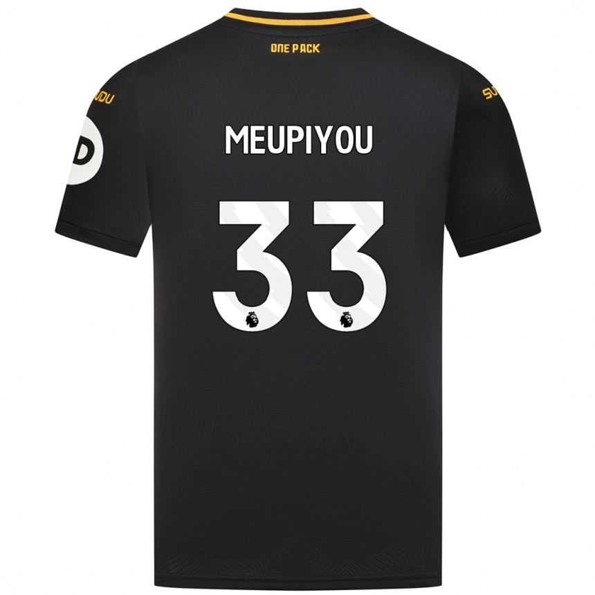 Niño Fútbol Camiseta Bastien Meupiyou #33 Negro 2ª Equipación 2024/25 México