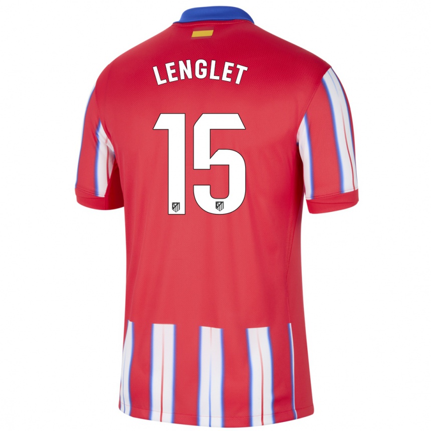 Hombre Fútbol Camiseta Clement Lenglet #15 Rojo Blanco Azul 1ª Equipación 2024/25 México