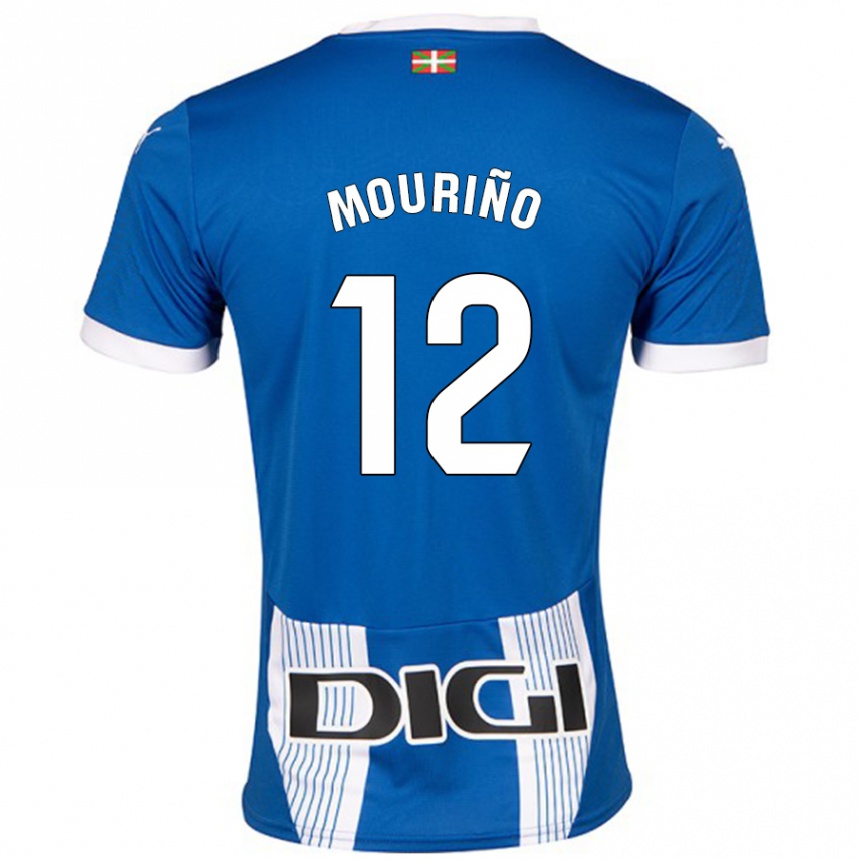 Hombre Fútbol Camiseta Santiago Mouriño #12 Azul 1ª Equipación 2024/25 México