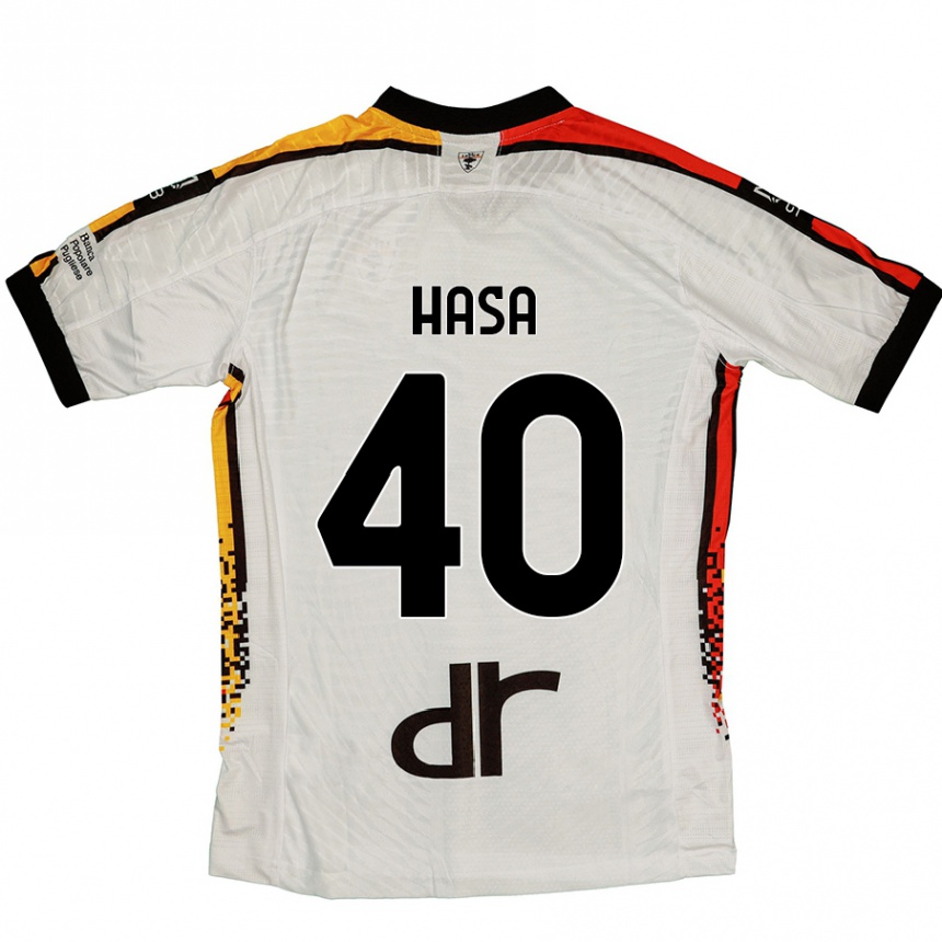 Hombre Fútbol Camiseta Luis Hasa #40 Blanco Negro 2ª Equipación 2024/25 México