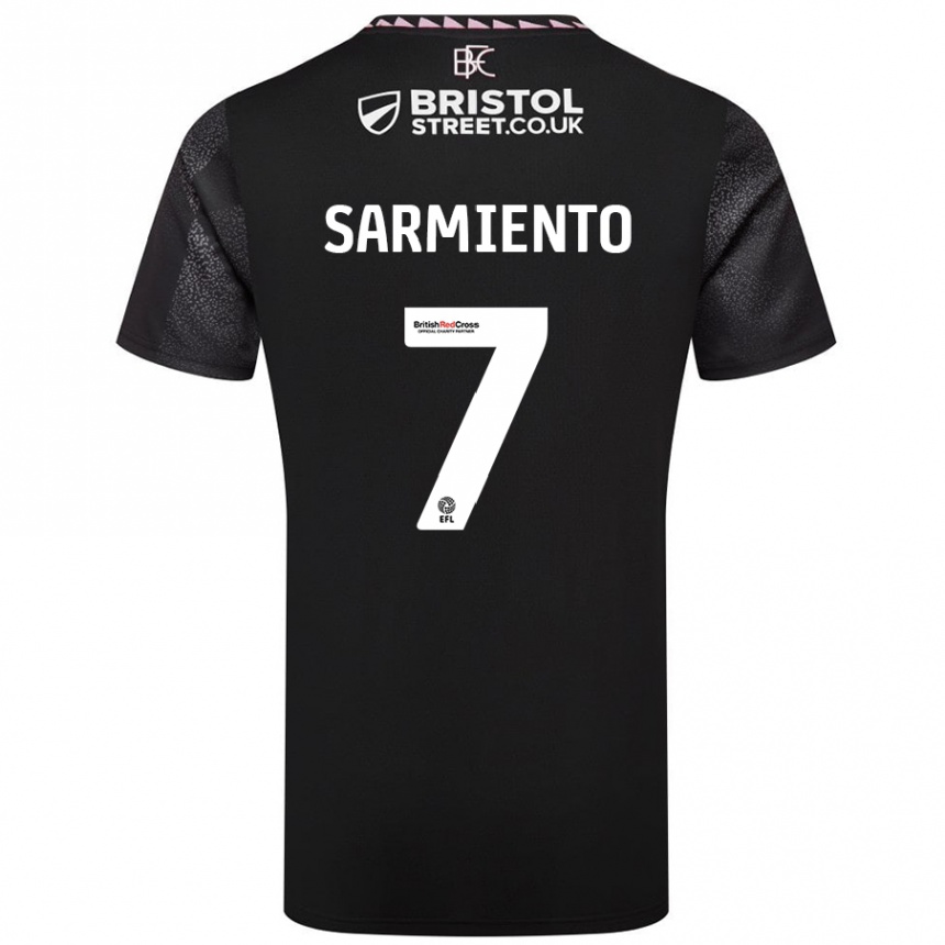 Hombre Fútbol Camiseta Jeremy Sarmiento #7 Negro 2ª Equipación 2024/25 México