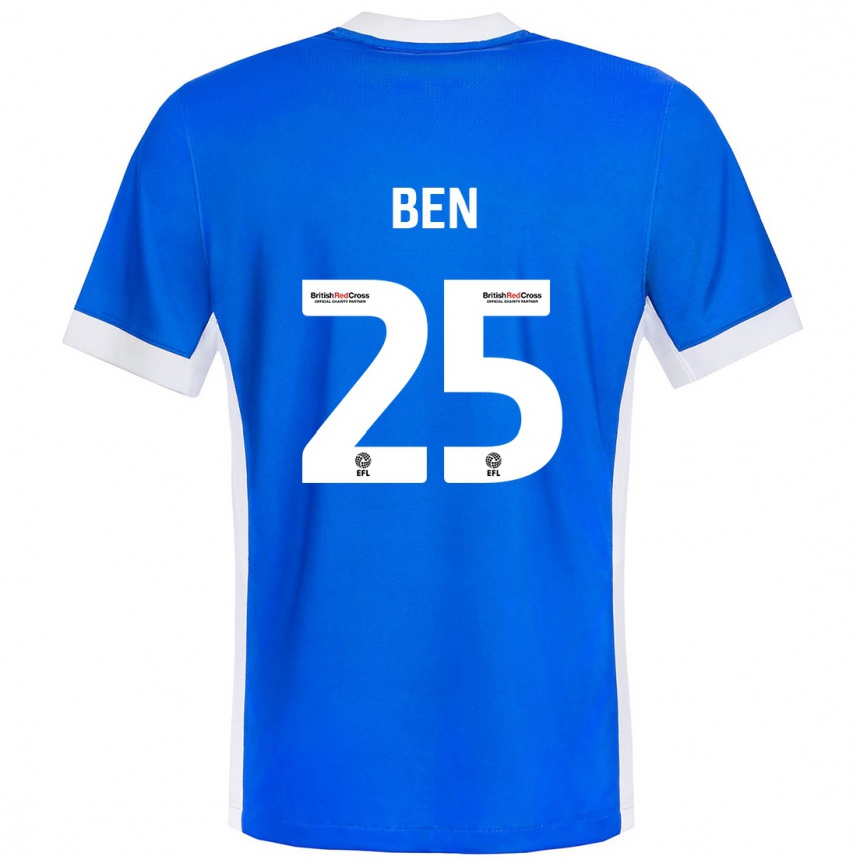 Hombre Fútbol Camiseta Ben Davies #25 Azul Blanco 1ª Equipación 2024/25 México