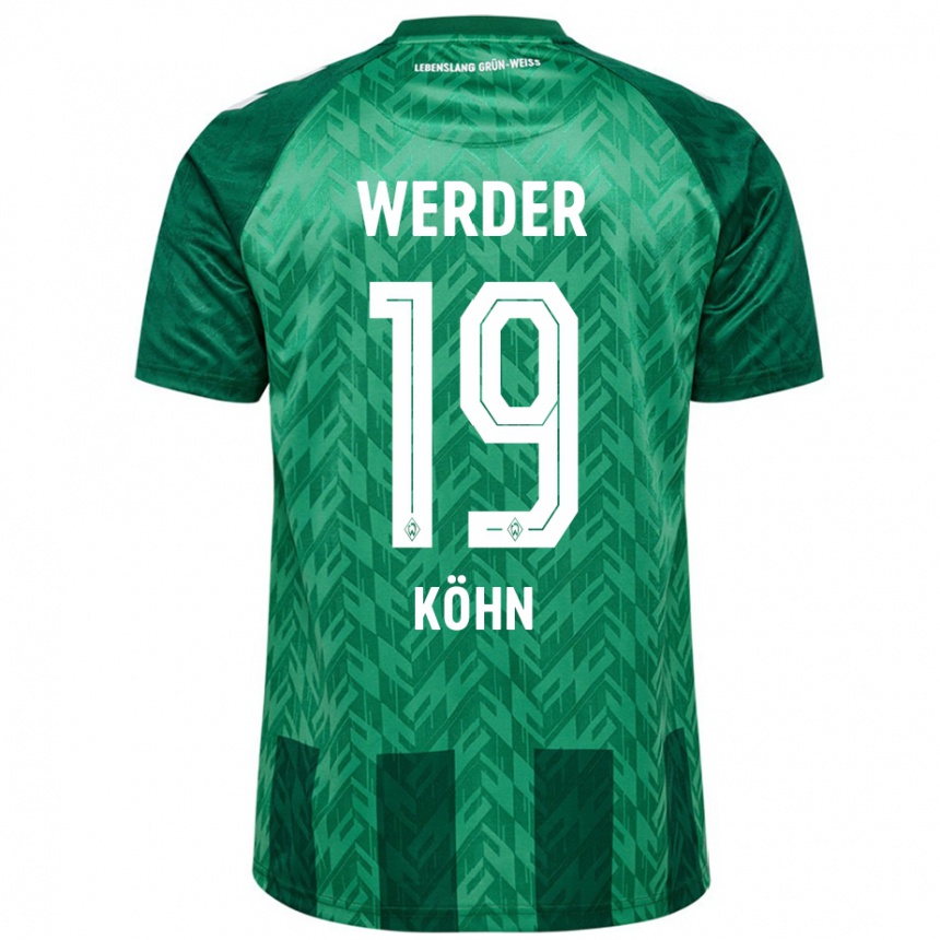 Hombre Fútbol Camiseta Derrick Köhn #19 Verde 1ª Equipación 2024/25 México