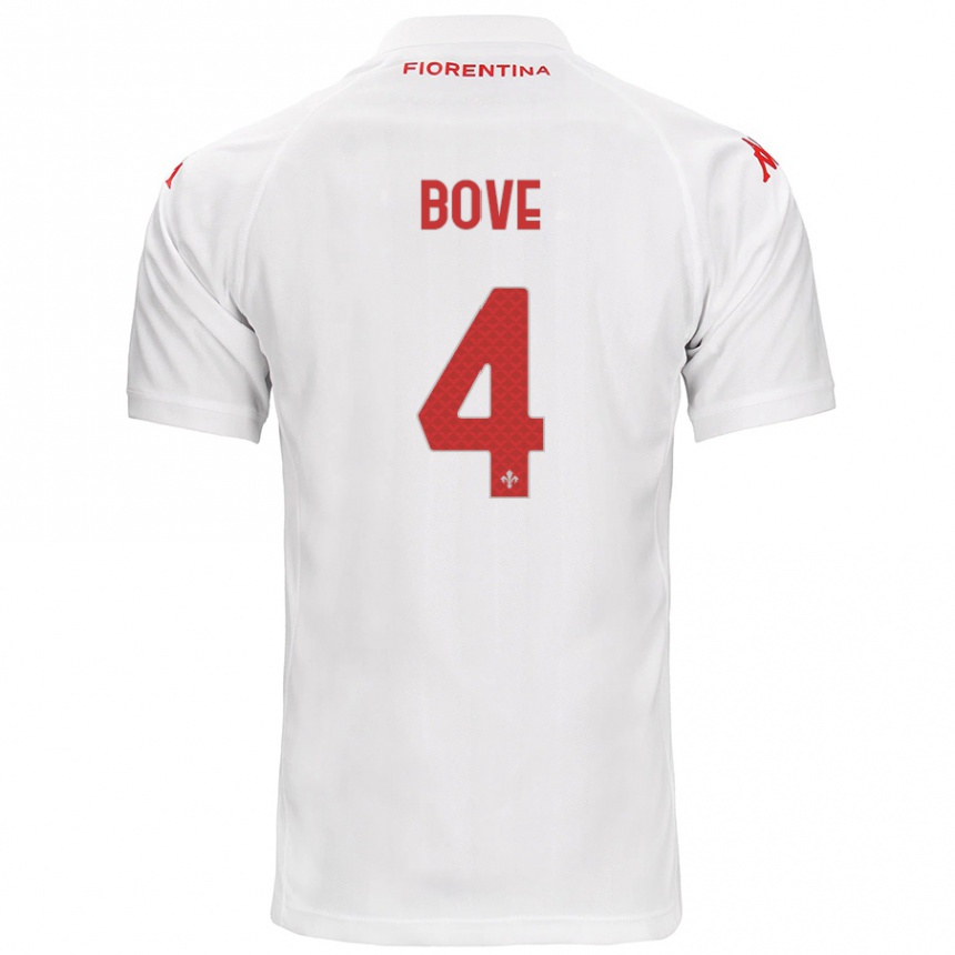 Hombre Fútbol Camiseta Edoardo Bove #4 Blanco 2ª Equipación 2024/25 México