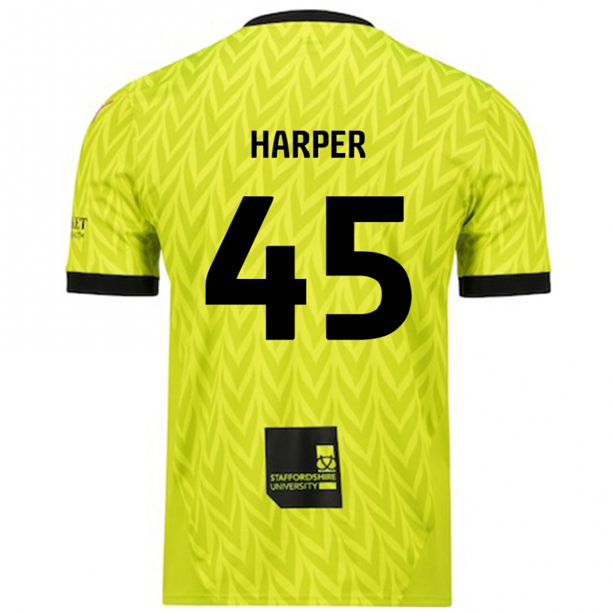 Hombre Fútbol Camiseta Rekeem Harper #45 Verde Fluorescente 2ª Equipación 2024/25 México