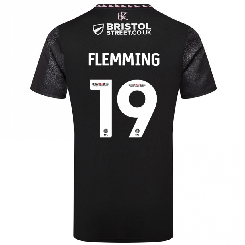 Hombre Fútbol Camiseta Zian Flemming #19 Negro 2ª Equipación 2024/25 México