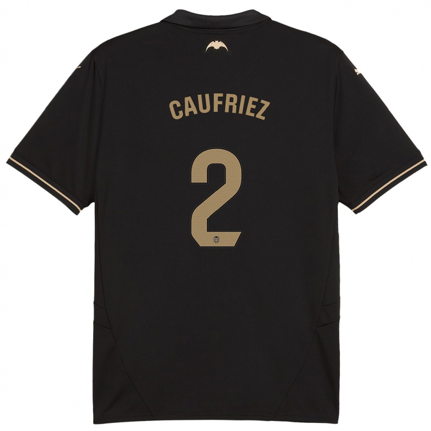 Hombre Fútbol Camiseta Maximiliano Caufriez #2 Negro 2ª Equipación 2024/25 México