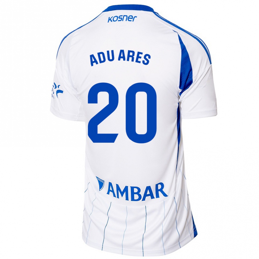 Mujer Fútbol Camiseta Adu Ares #20 Rojo Blanco 1ª Equipación 2024/25 México