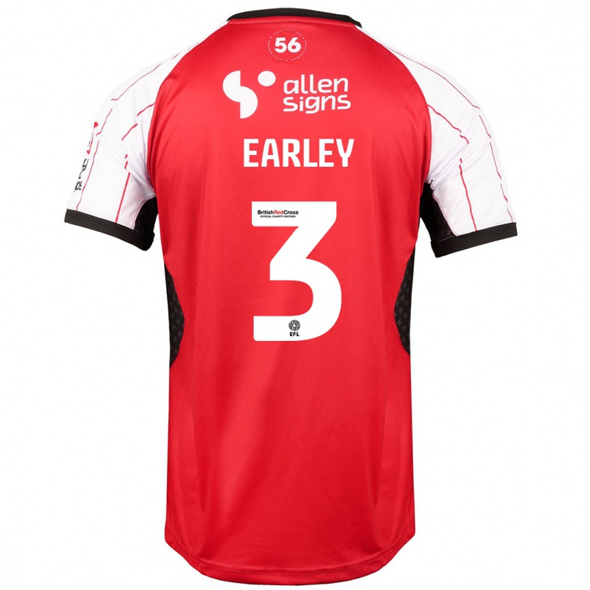 Mujer Fútbol Camiseta Saxon Earley #3 Blanco 1ª Equipación 2024/25 México